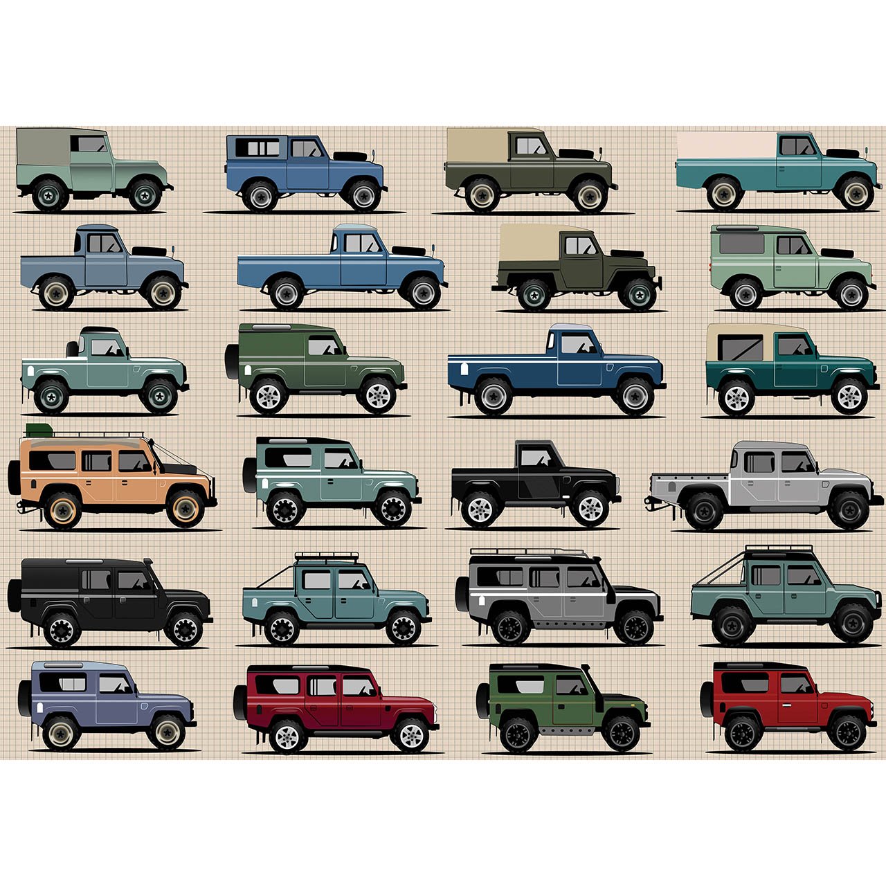 Land Rover 1000 Piece Jigsaw
