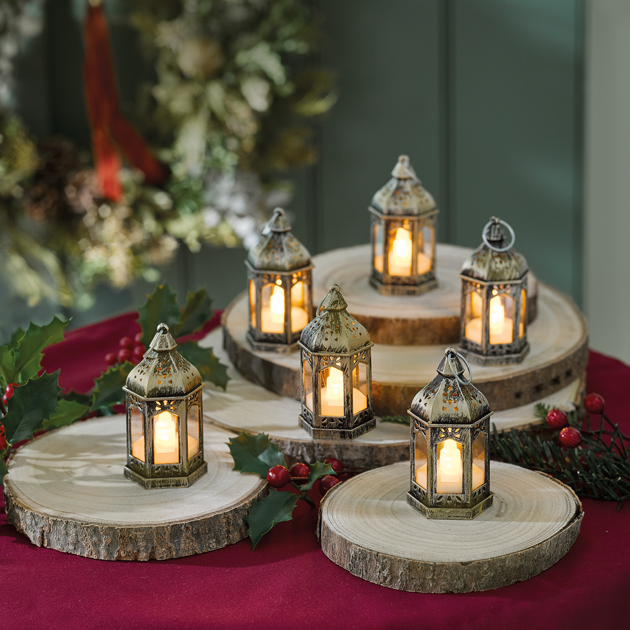 Moroccan Style Lanterns, Set of 6