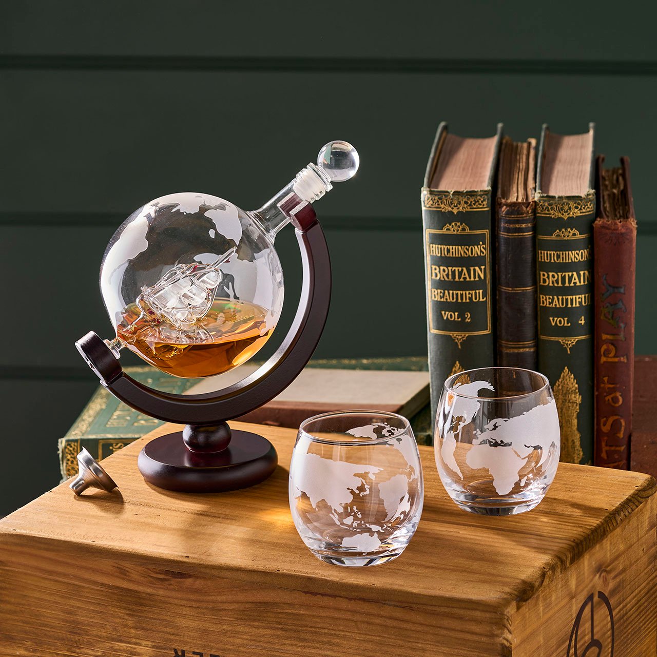 World Decanter and Glasses