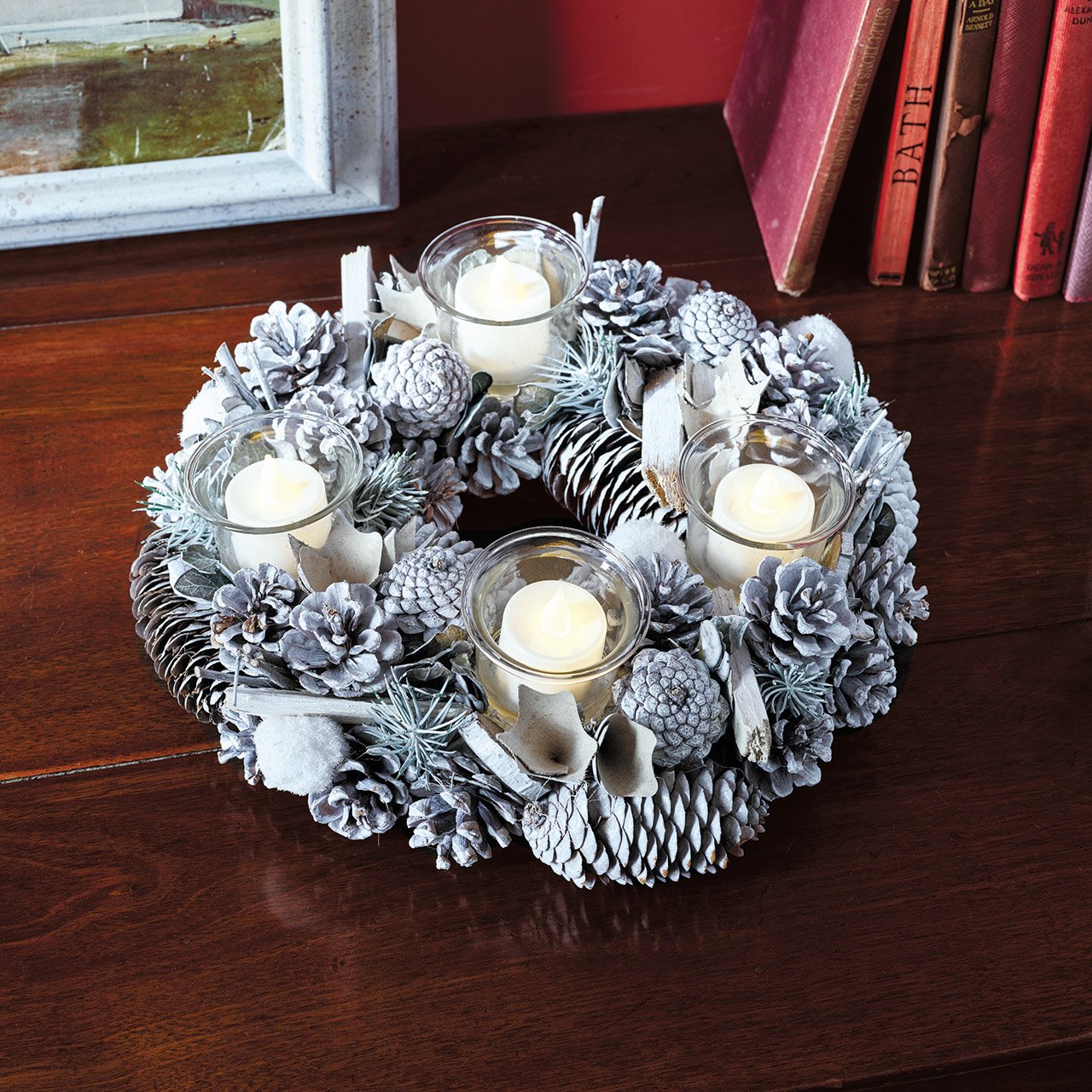 White Wreath Centrepiece