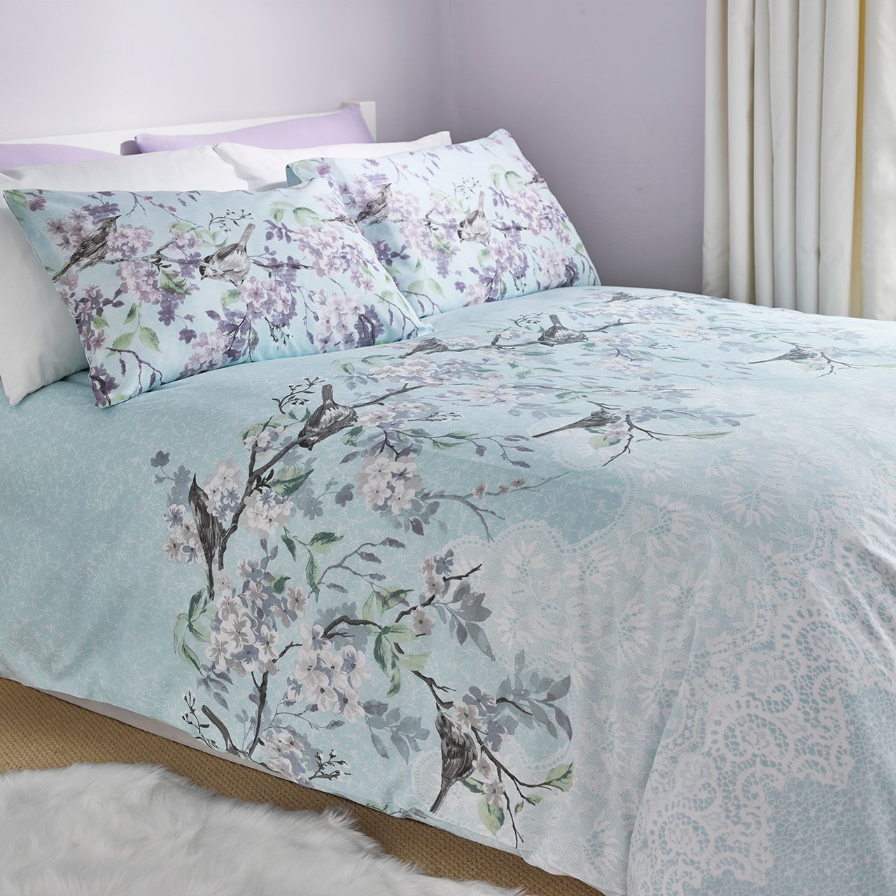 Blossom Birds Duvet Set
