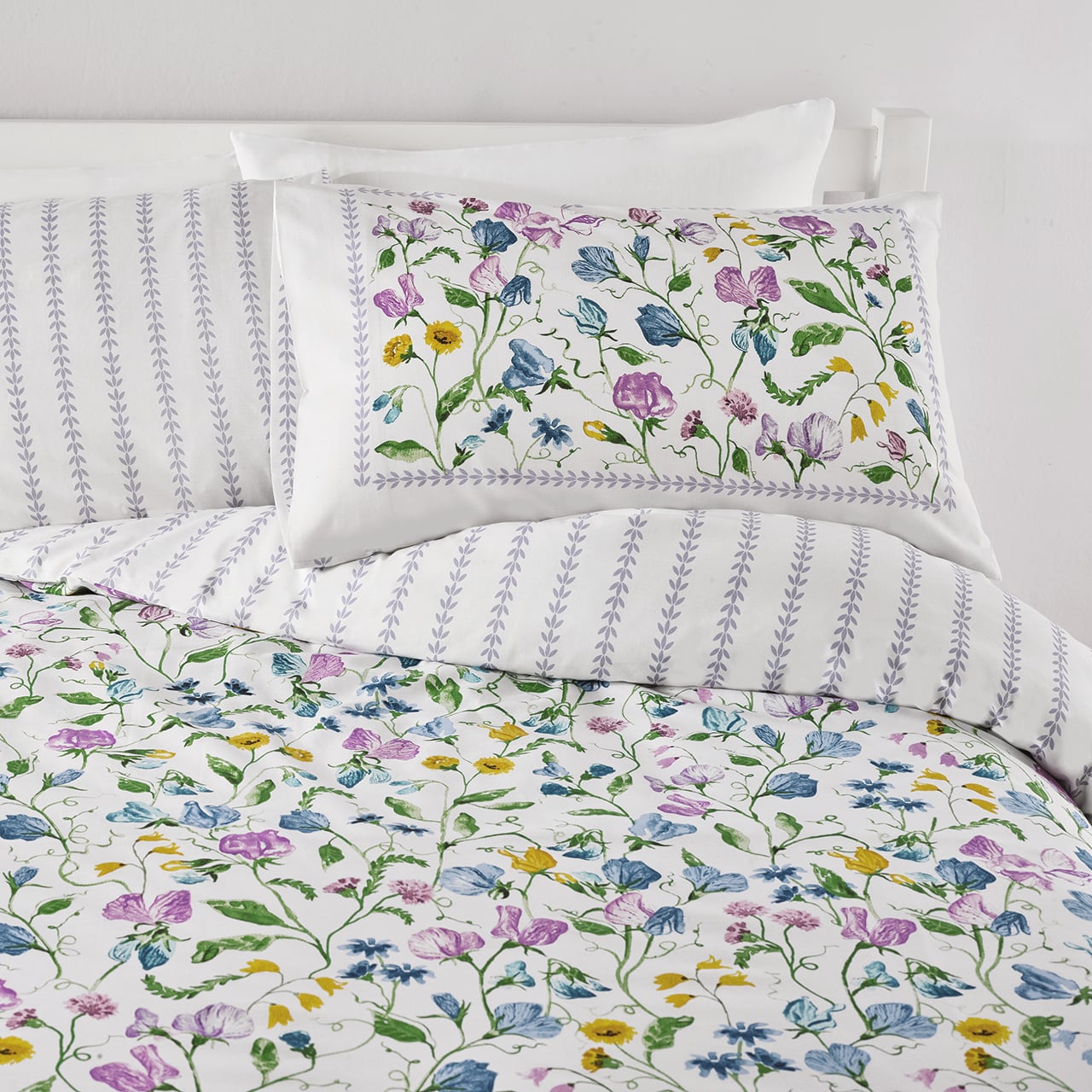 Sweetpea and Stripes Duvet Set