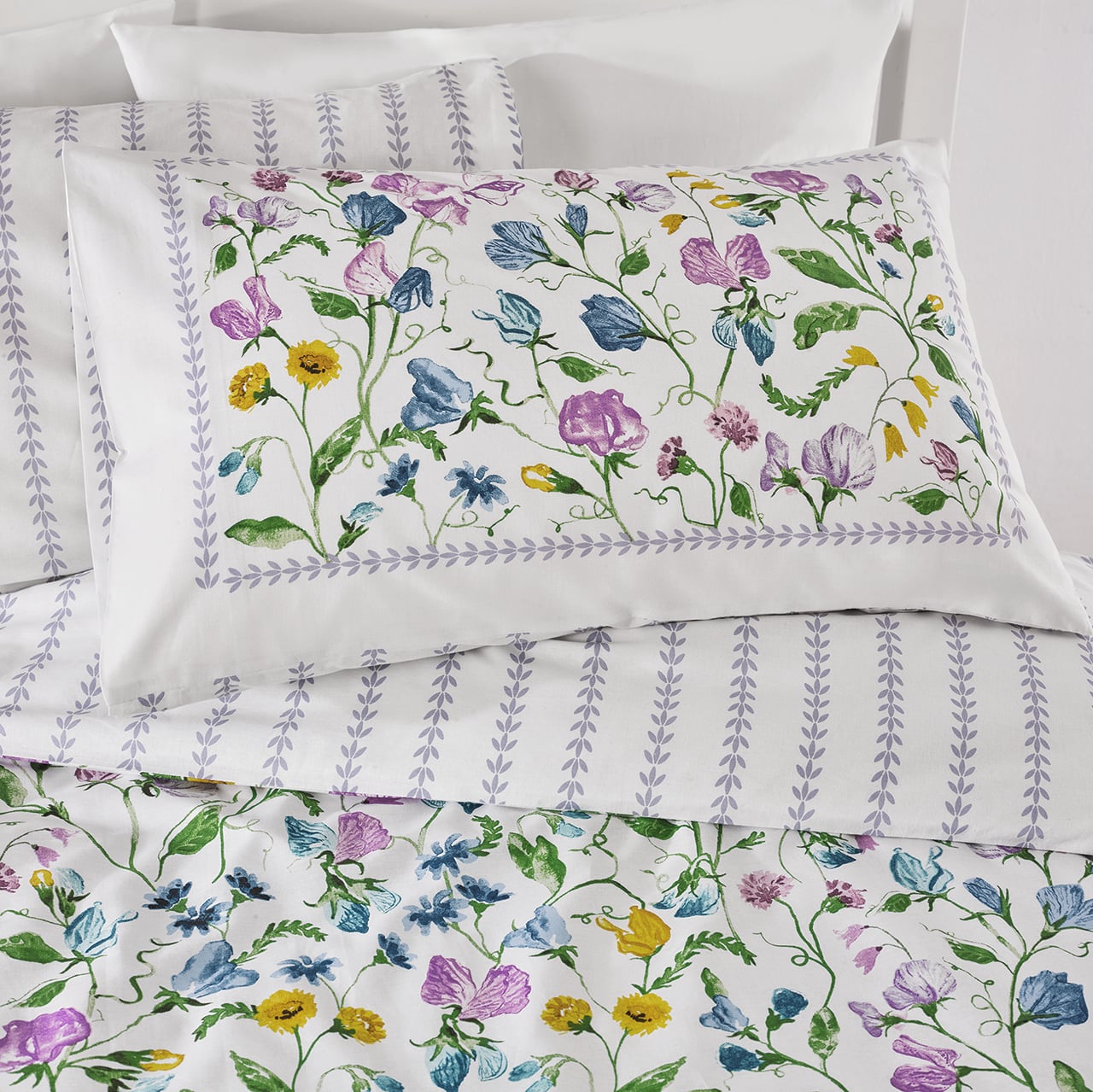 Sweetpea and Stripes Duvet Set