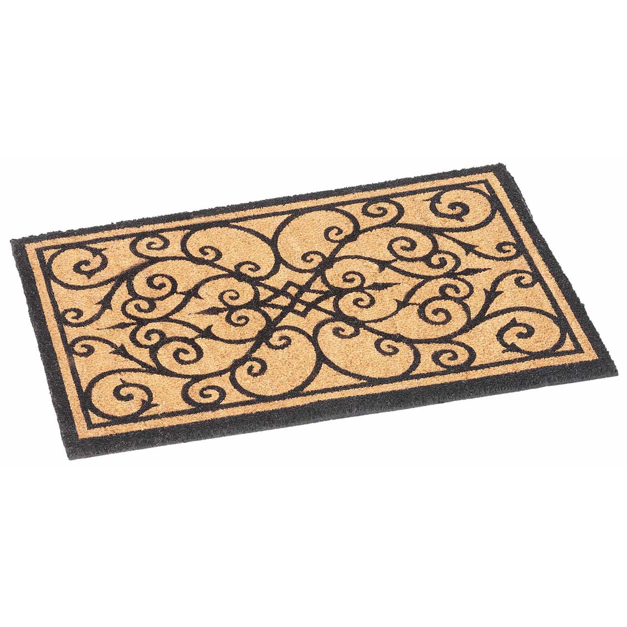 Printed Scroll Coir Doormat