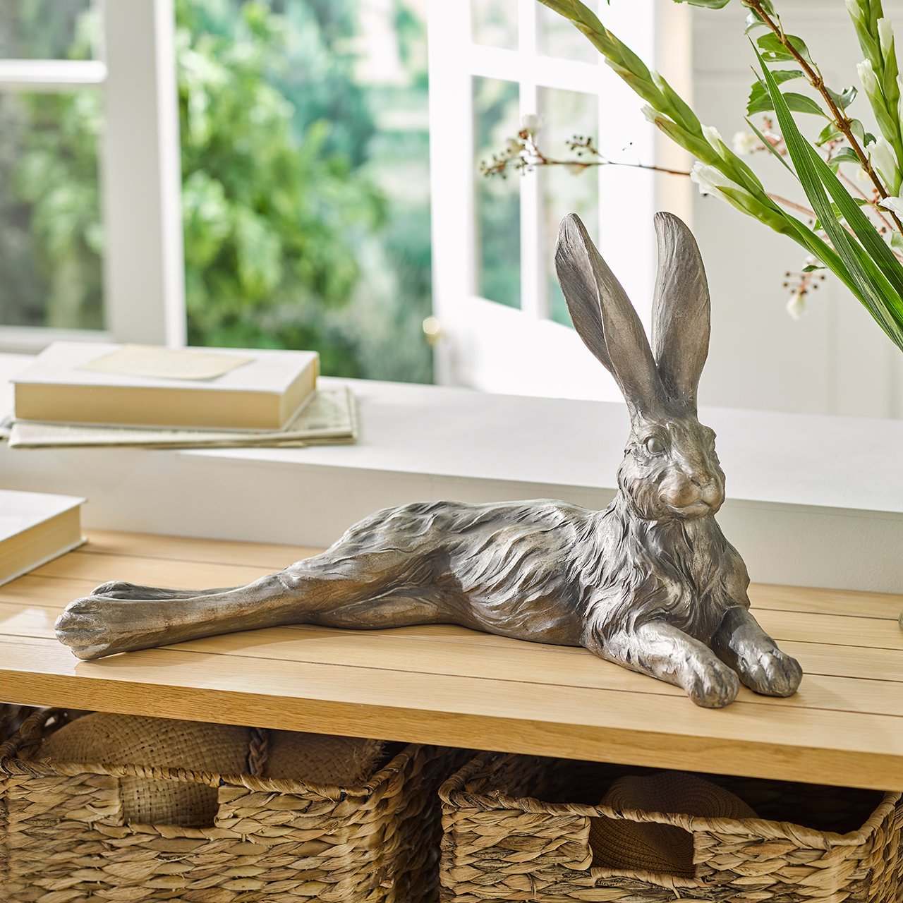 Resting Hare Sculpture