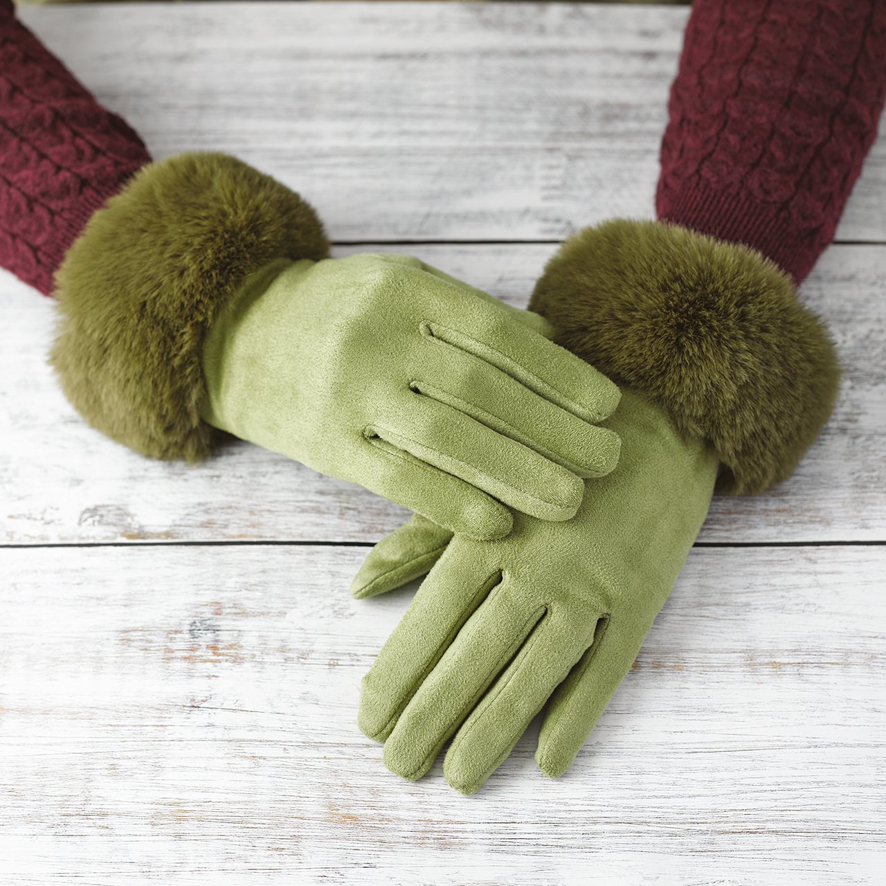 Fur Cuff Gloves
