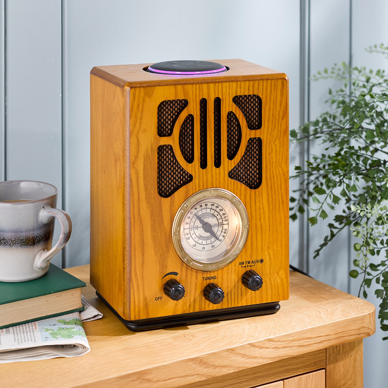 Vintage Style FM Radio with Alexa