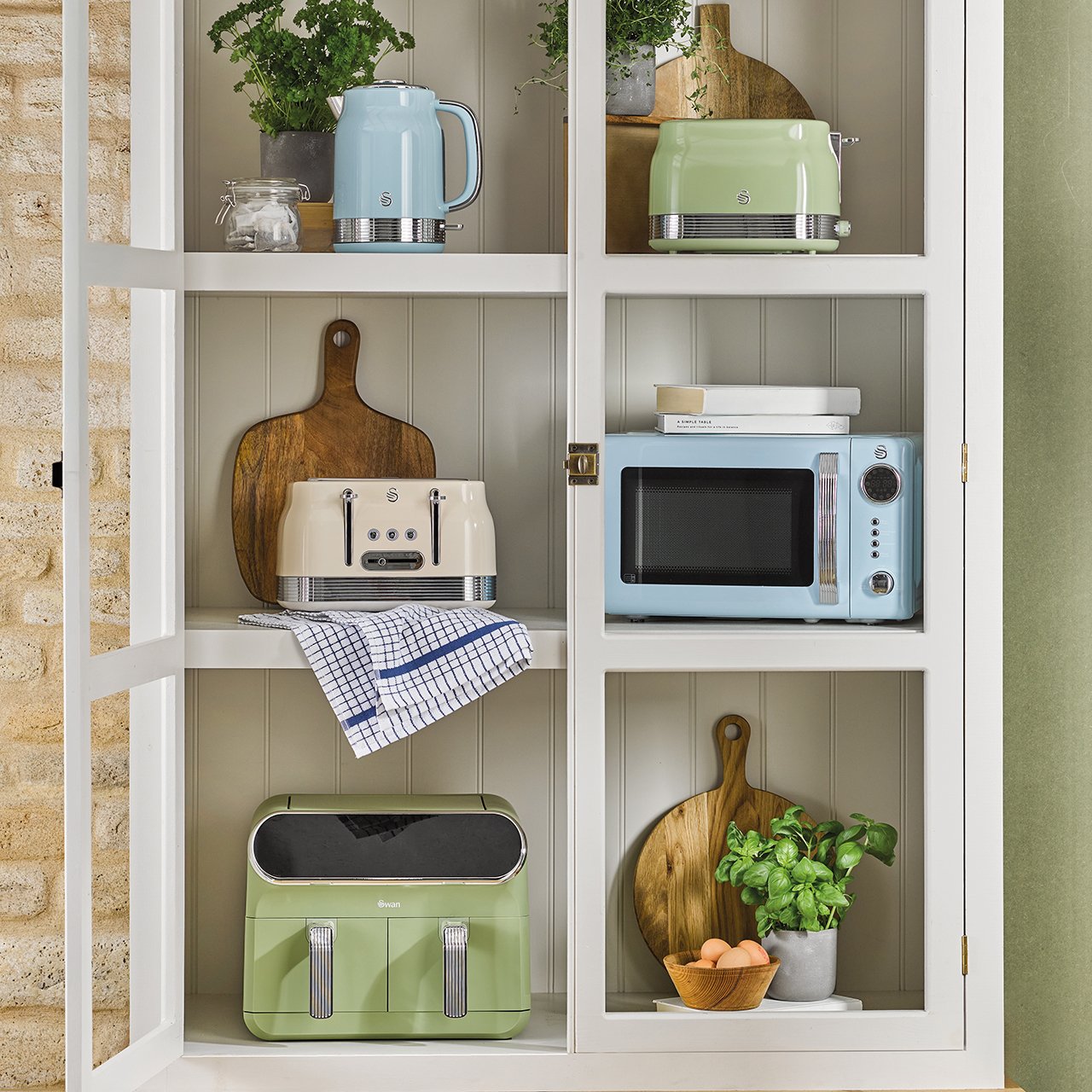 Retro Digital Microwave 20L