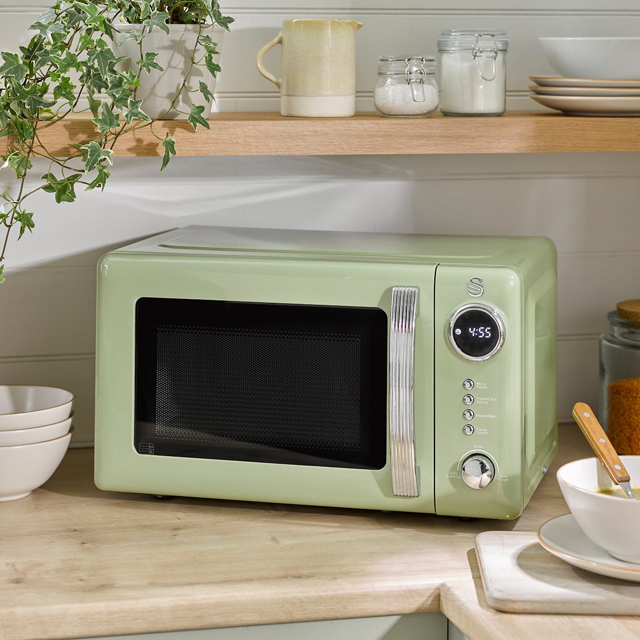 Retro Digital Microwave 20L