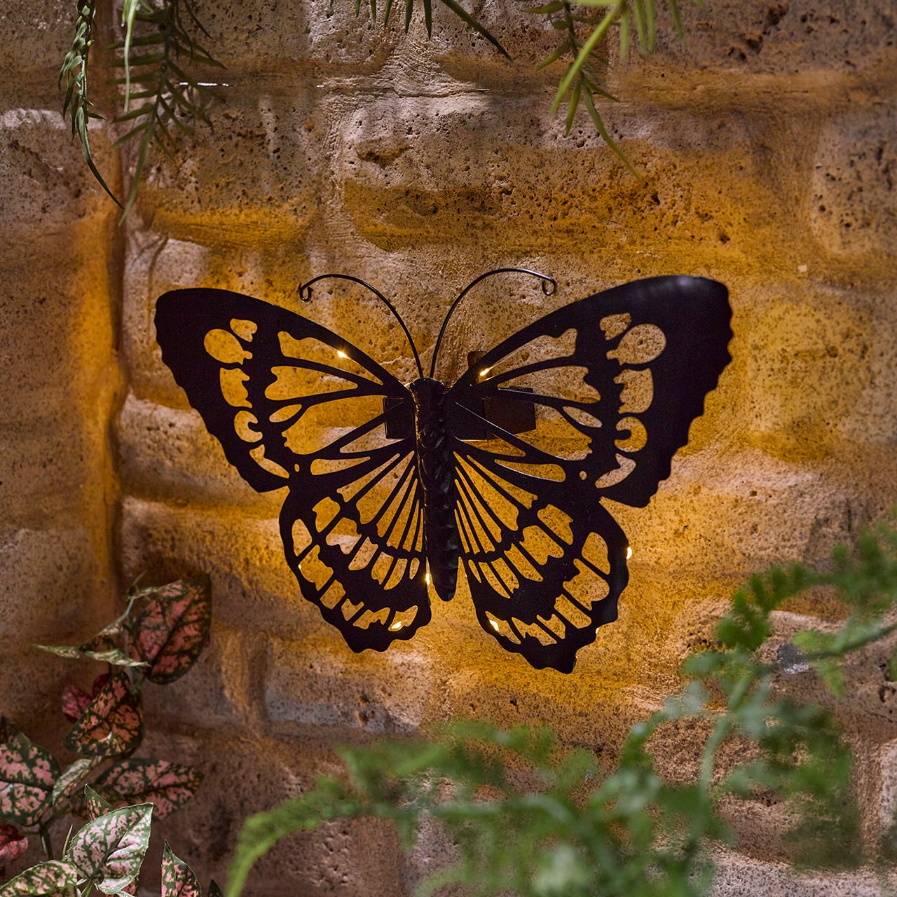 Solar LED Metal Butterfly