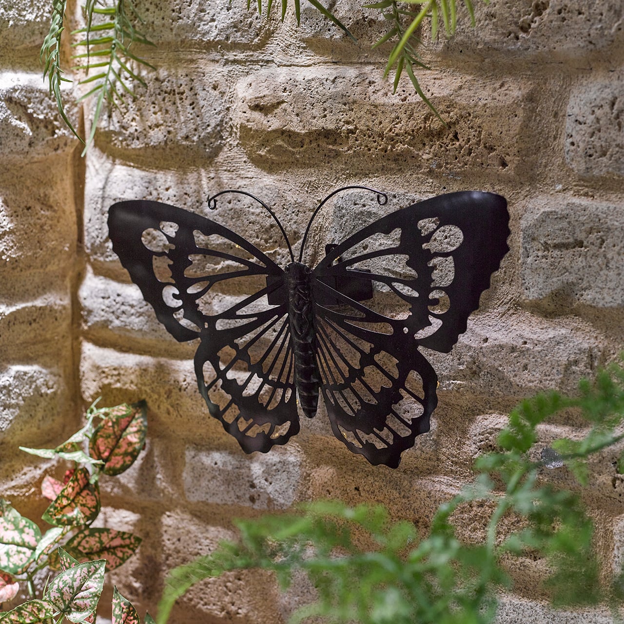 Solar LED Metal Butterfly