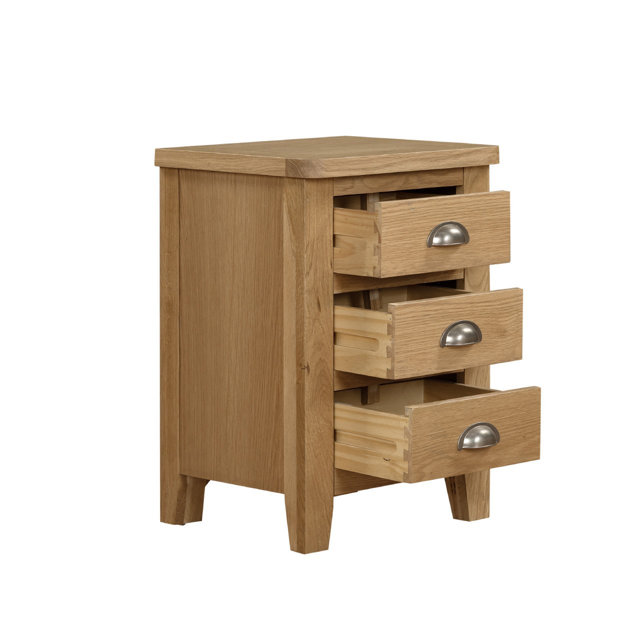 Charlton 3-Drawer Bedside Table