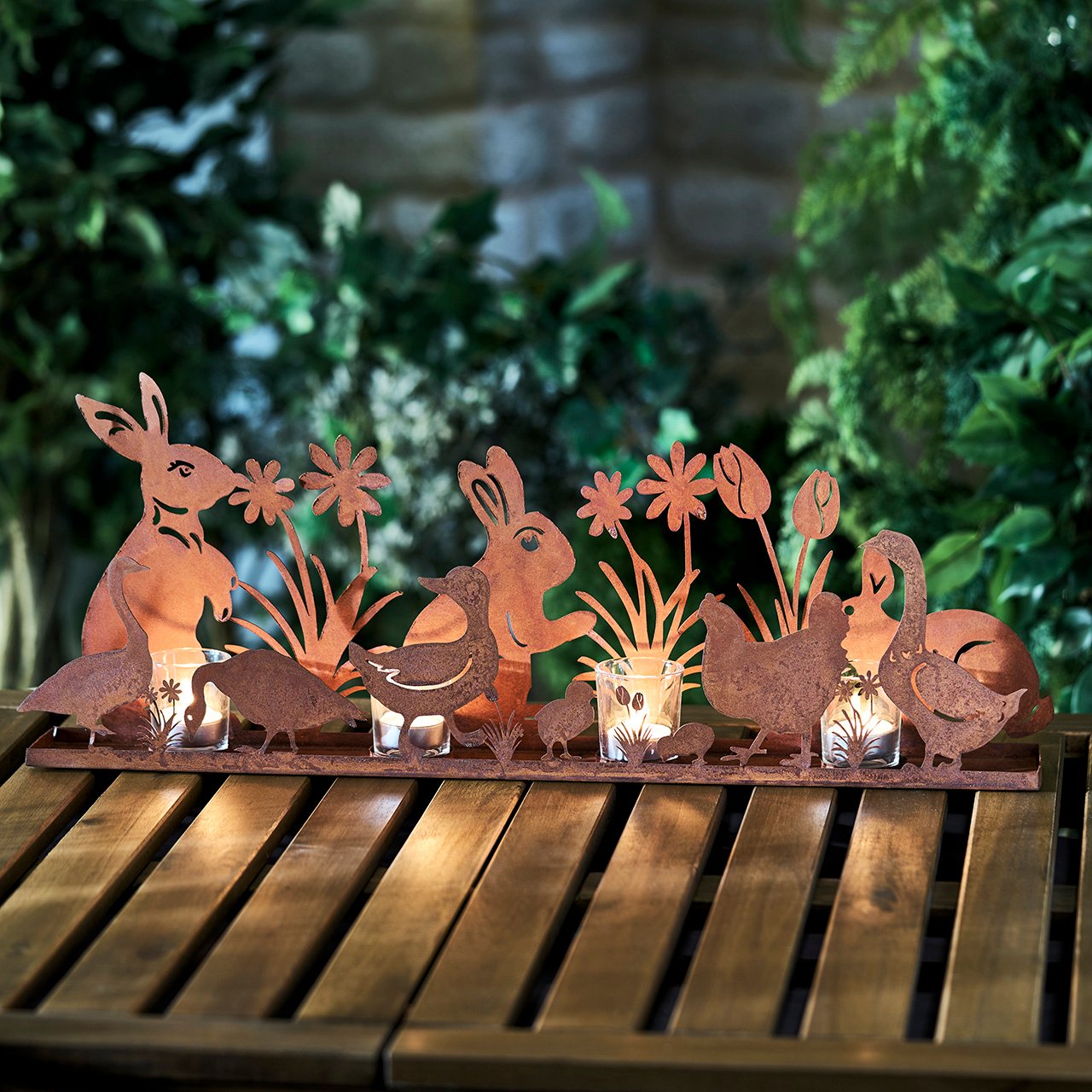 Bunny Silhouette Tea Light Holder