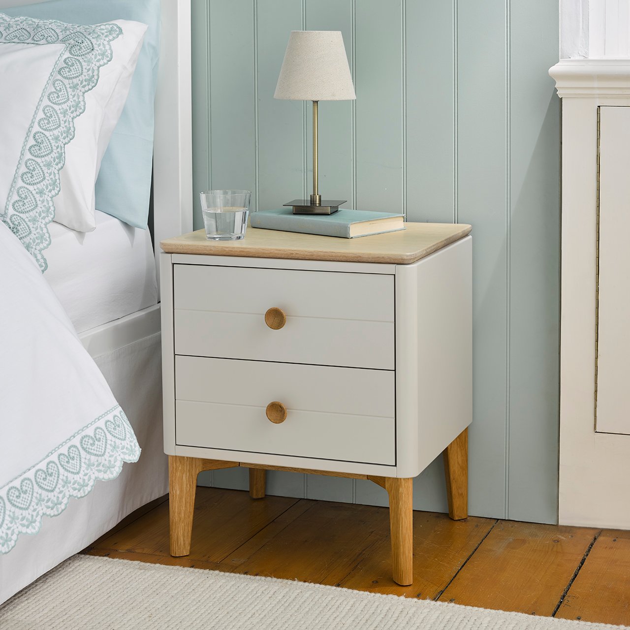Tilbury 2-Drawer Bedside Table