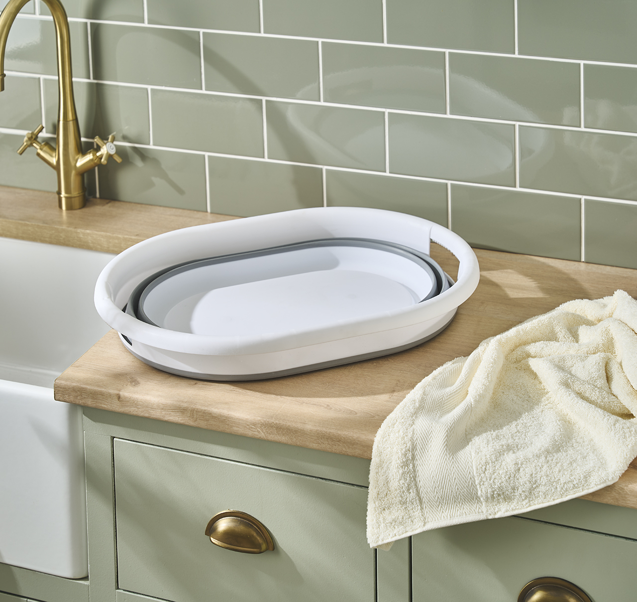 Collapsible Laundry Basket 22L