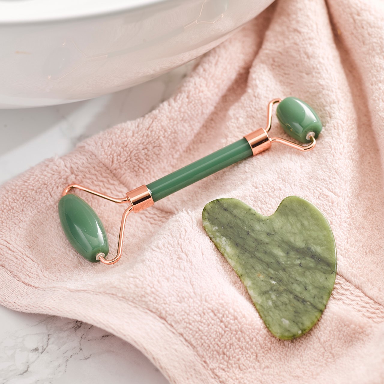 Jade Face Massaging Set