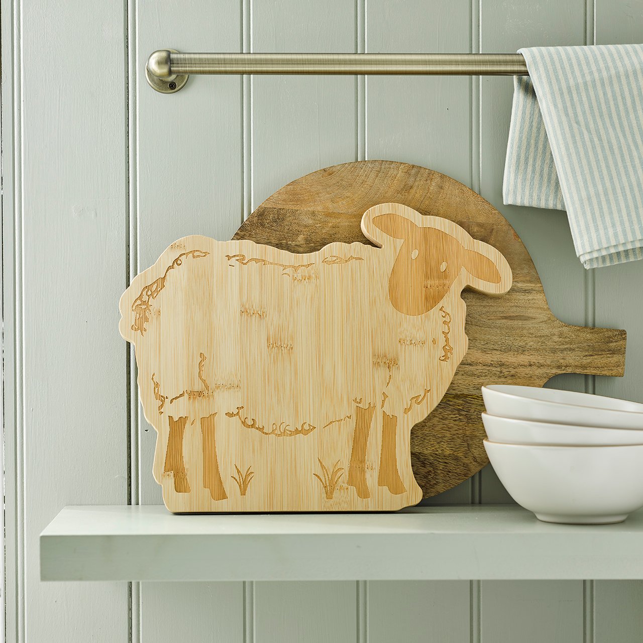 Sheep Shaped Bamboo Board