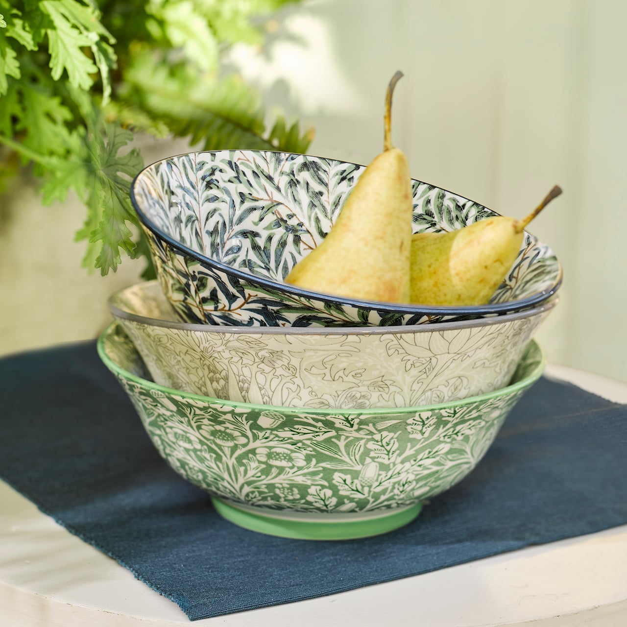 Set of 3 William Morris Bowls