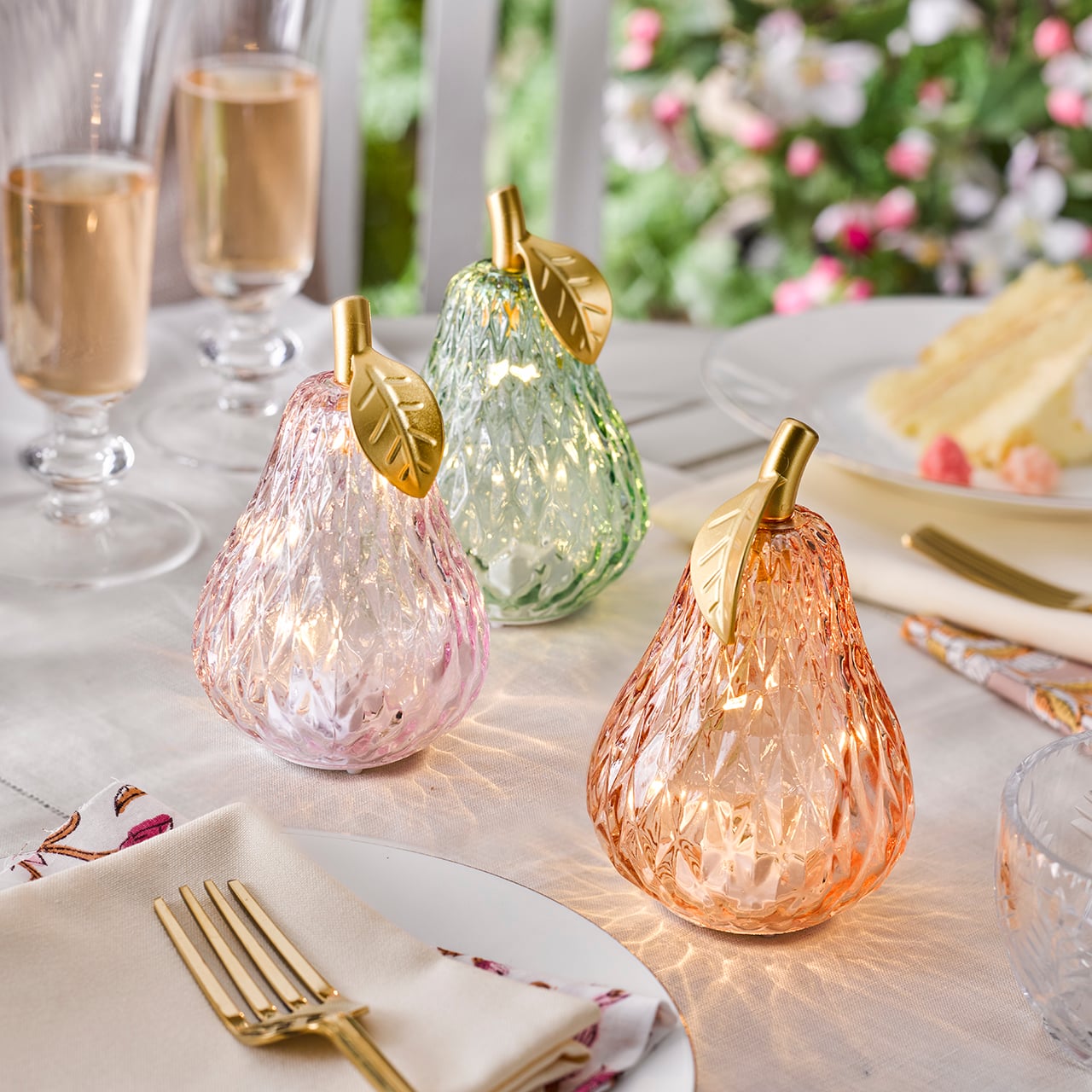 Set of 3 Pears LED Cordless Lights