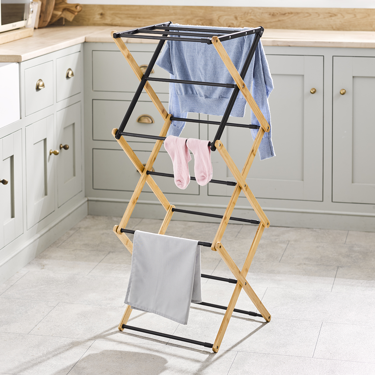 Bamboo Extendable 3 Tier Airer