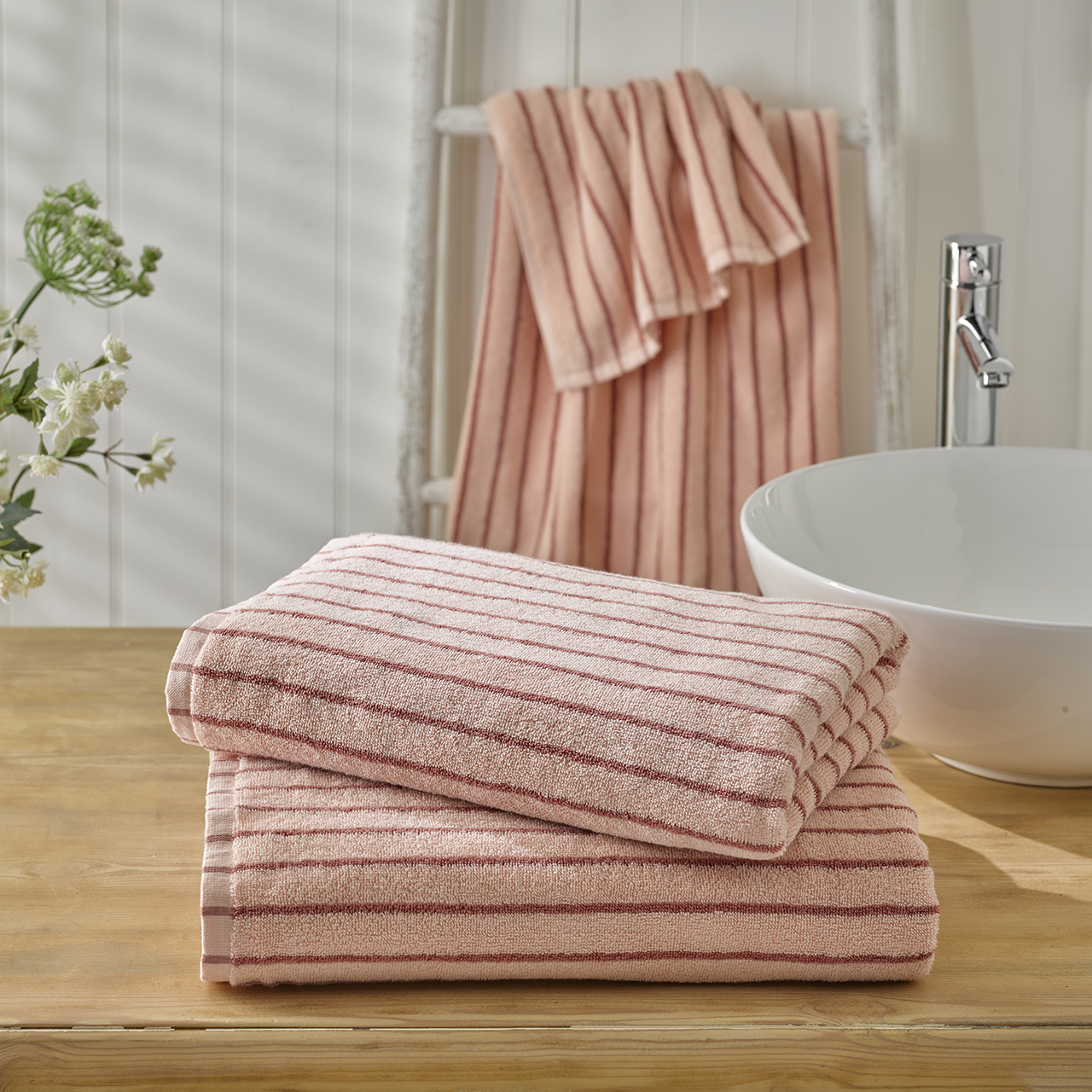 Yarn Dyed Stripe Towels, 480gsm