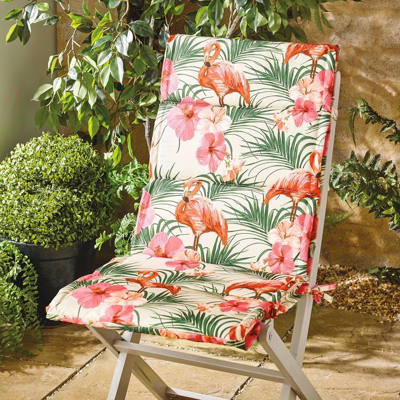 Set of 2 Outdoor Full Length Seat Cushions