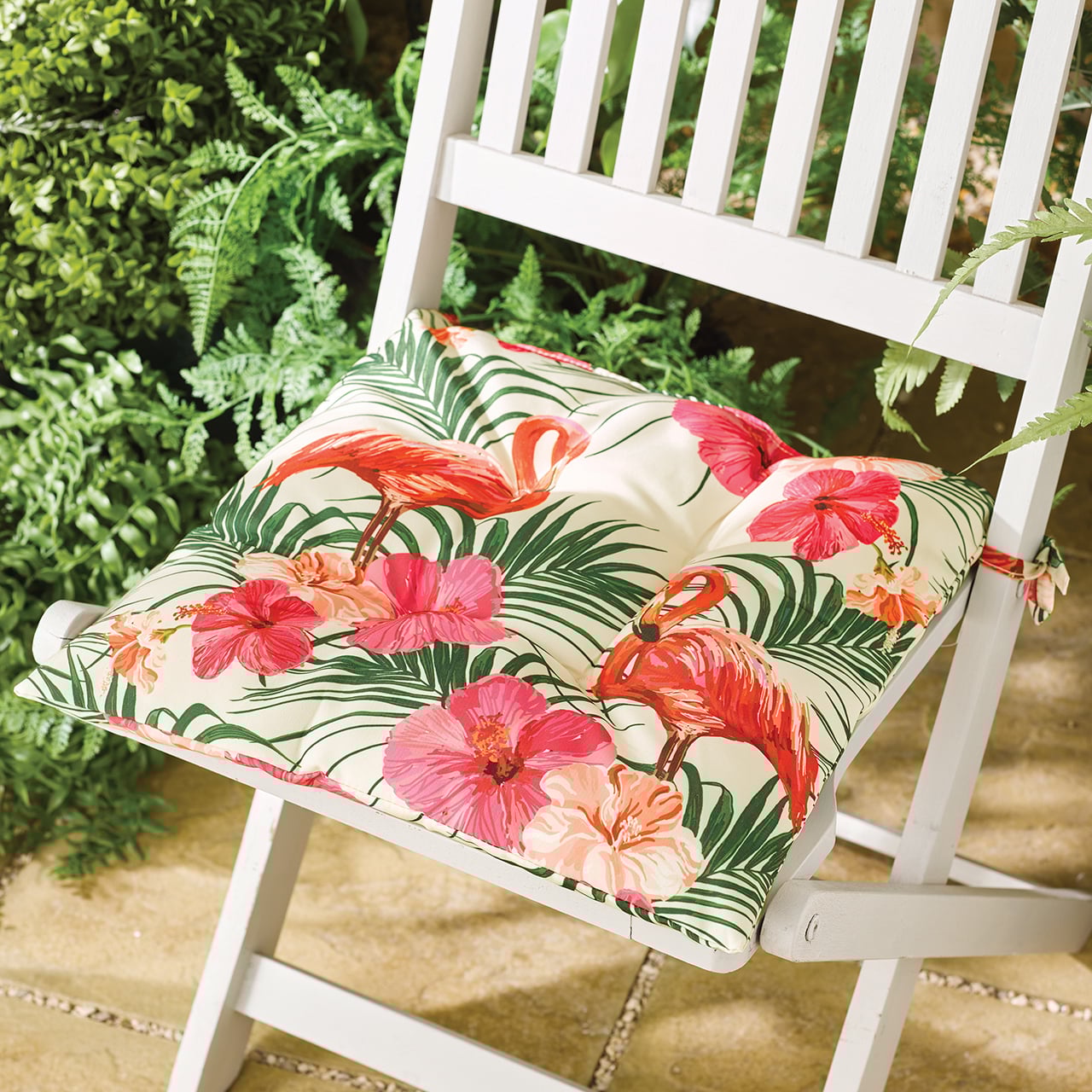 Set of 2 Outdoor Seat Pad Cushions