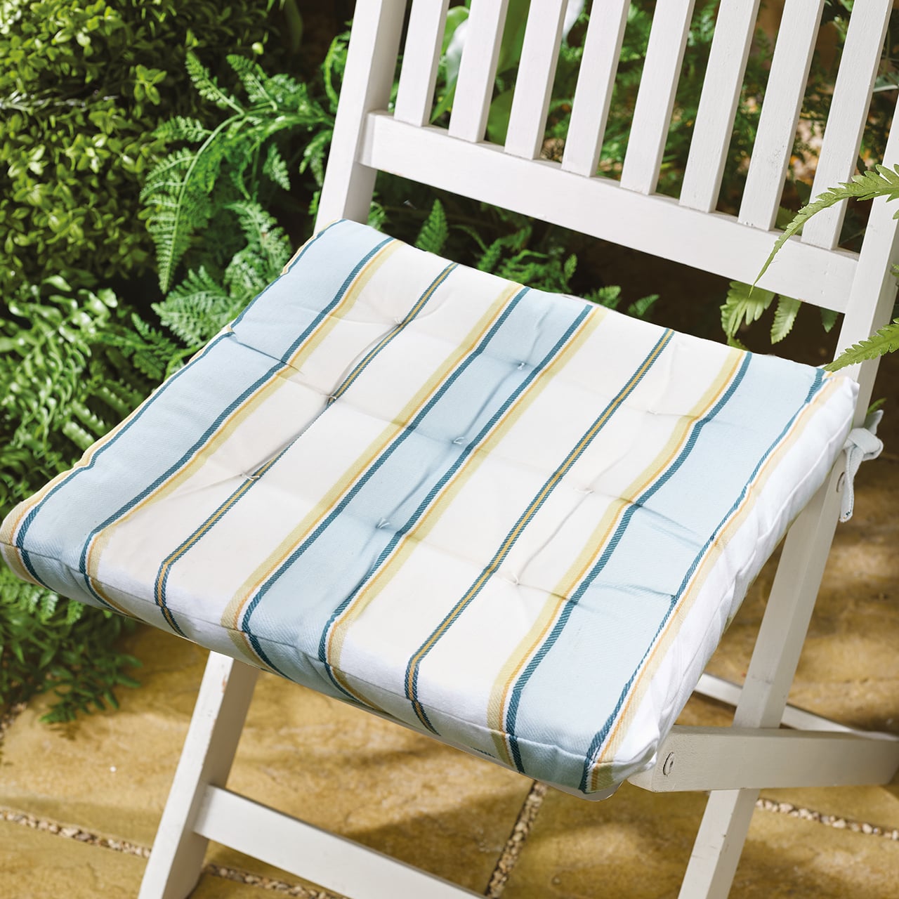 Cool Stripe Boxed Bench and Seat Pad