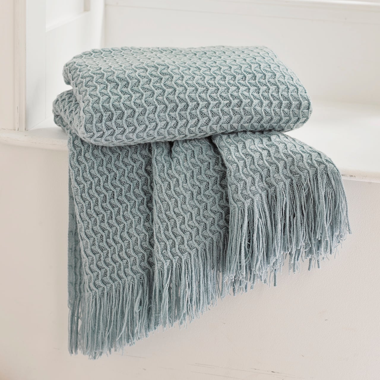 Textured Knit Throw