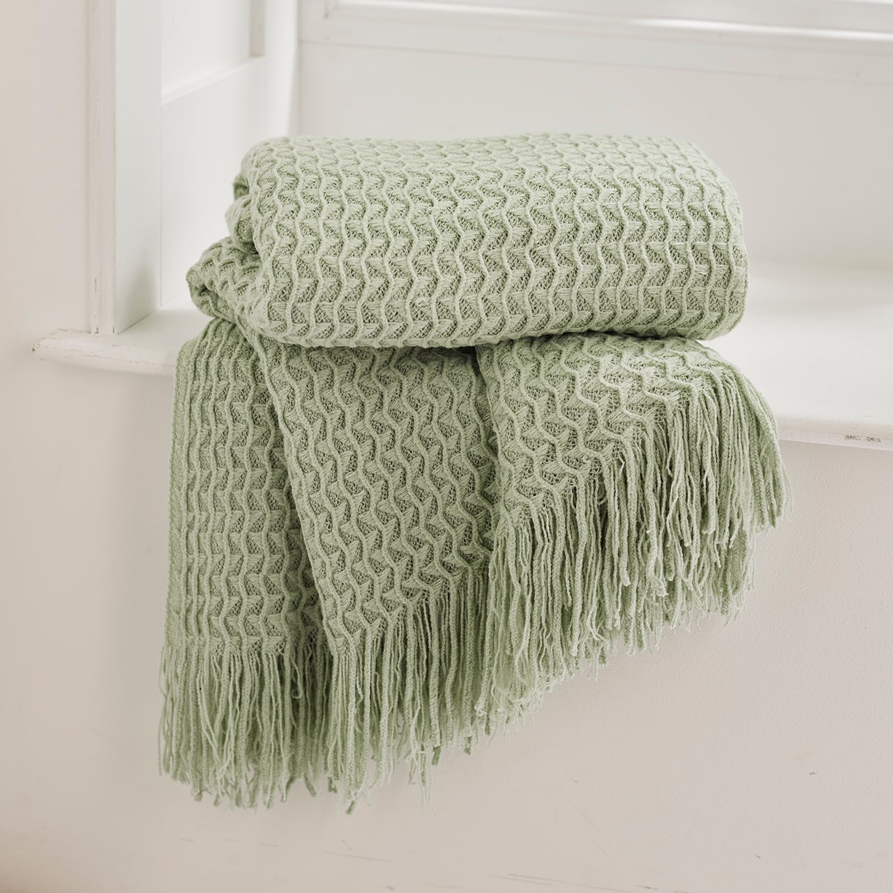 Textured Knit Throw