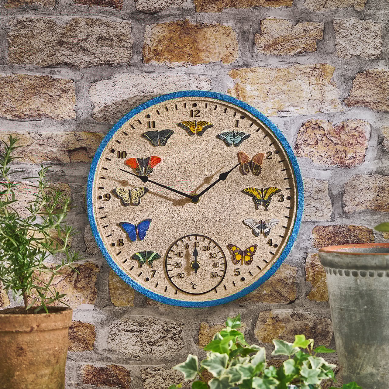 Kaleidoscope of Butterflies Clock