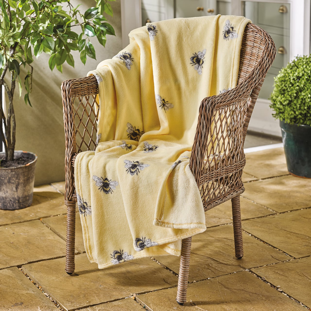 Honeybee Fleece Throw