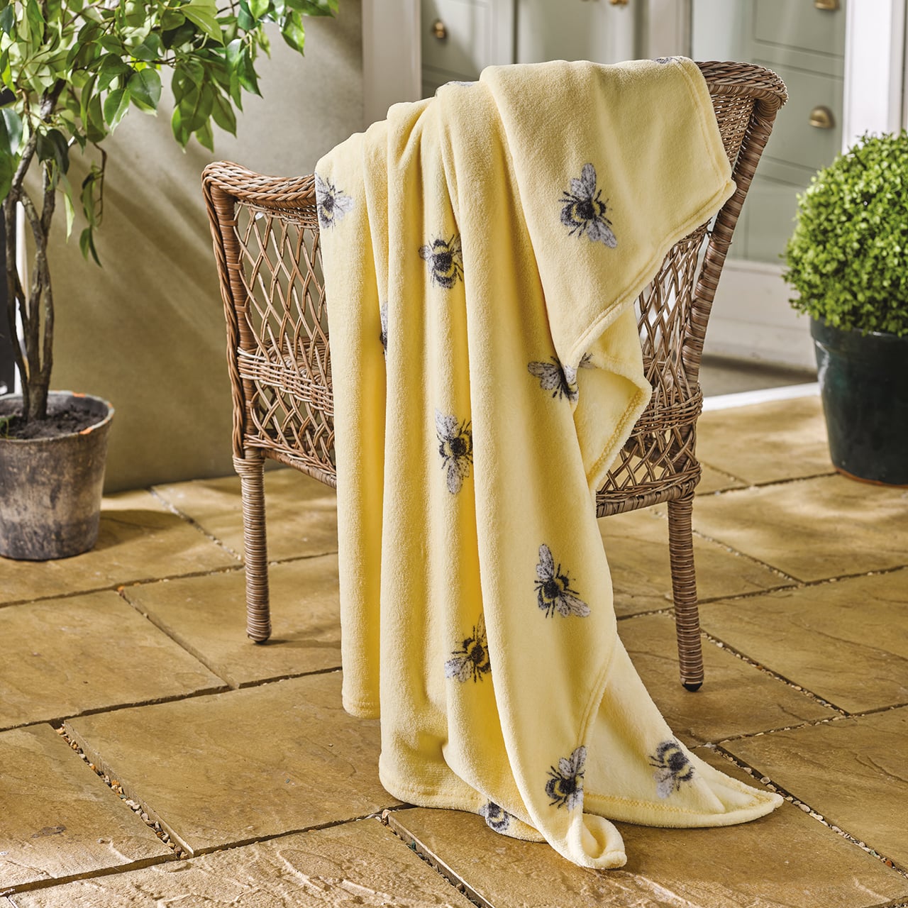 Honeybee Fleece Throw