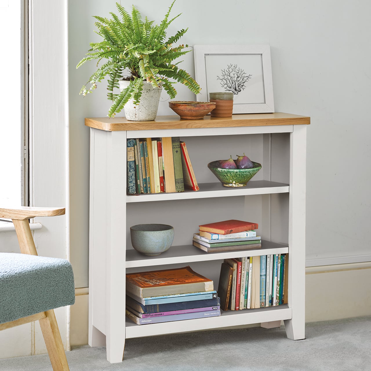 Somerford Painted Low Bookcase