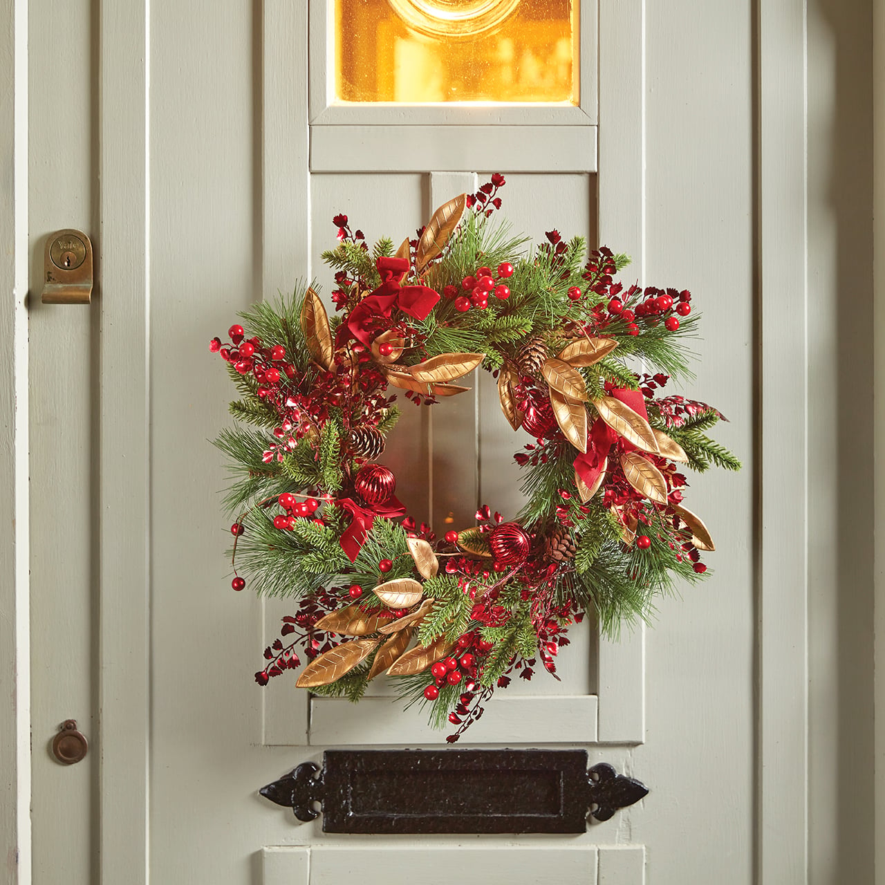 Red and Gold Wreath