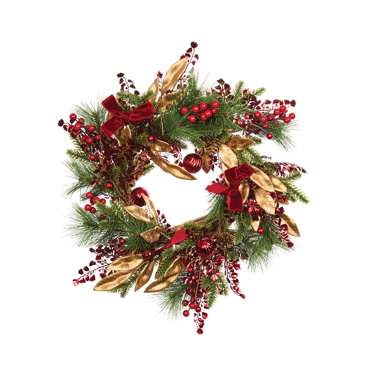 Red and Gold Wreath