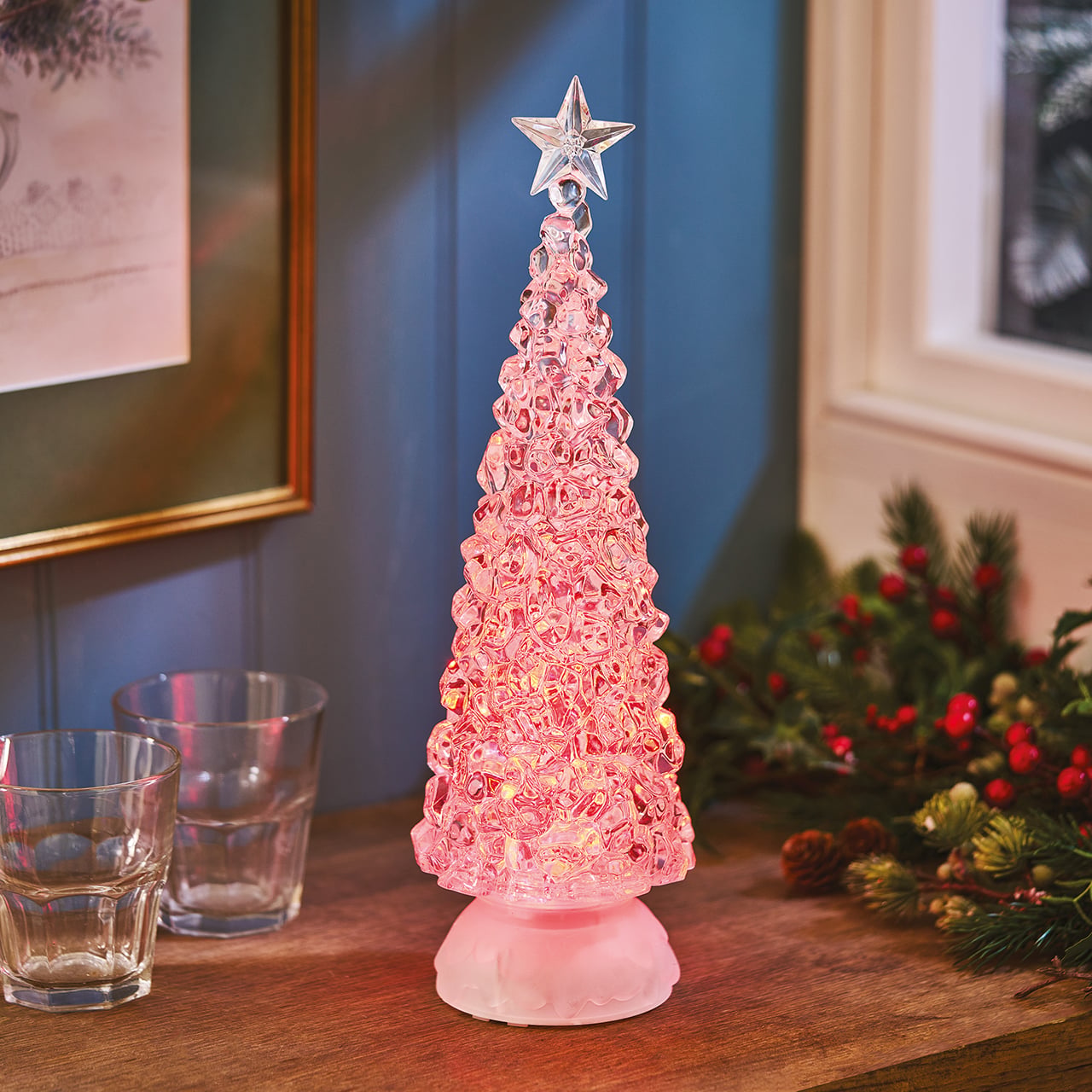 Lit Ice Tree