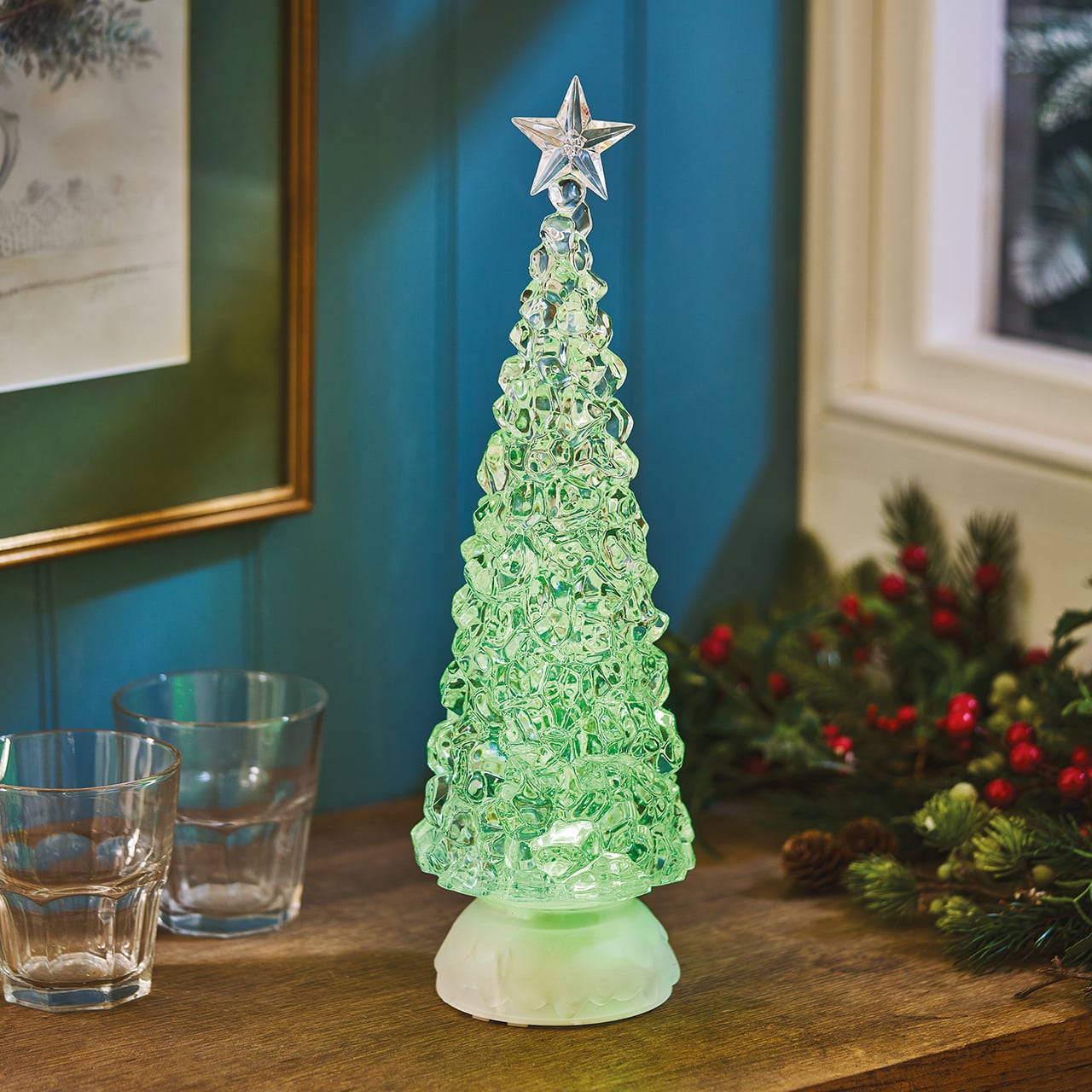 Lit Ice Tree