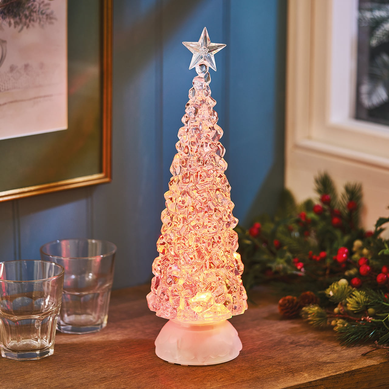 Lit Ice Tree