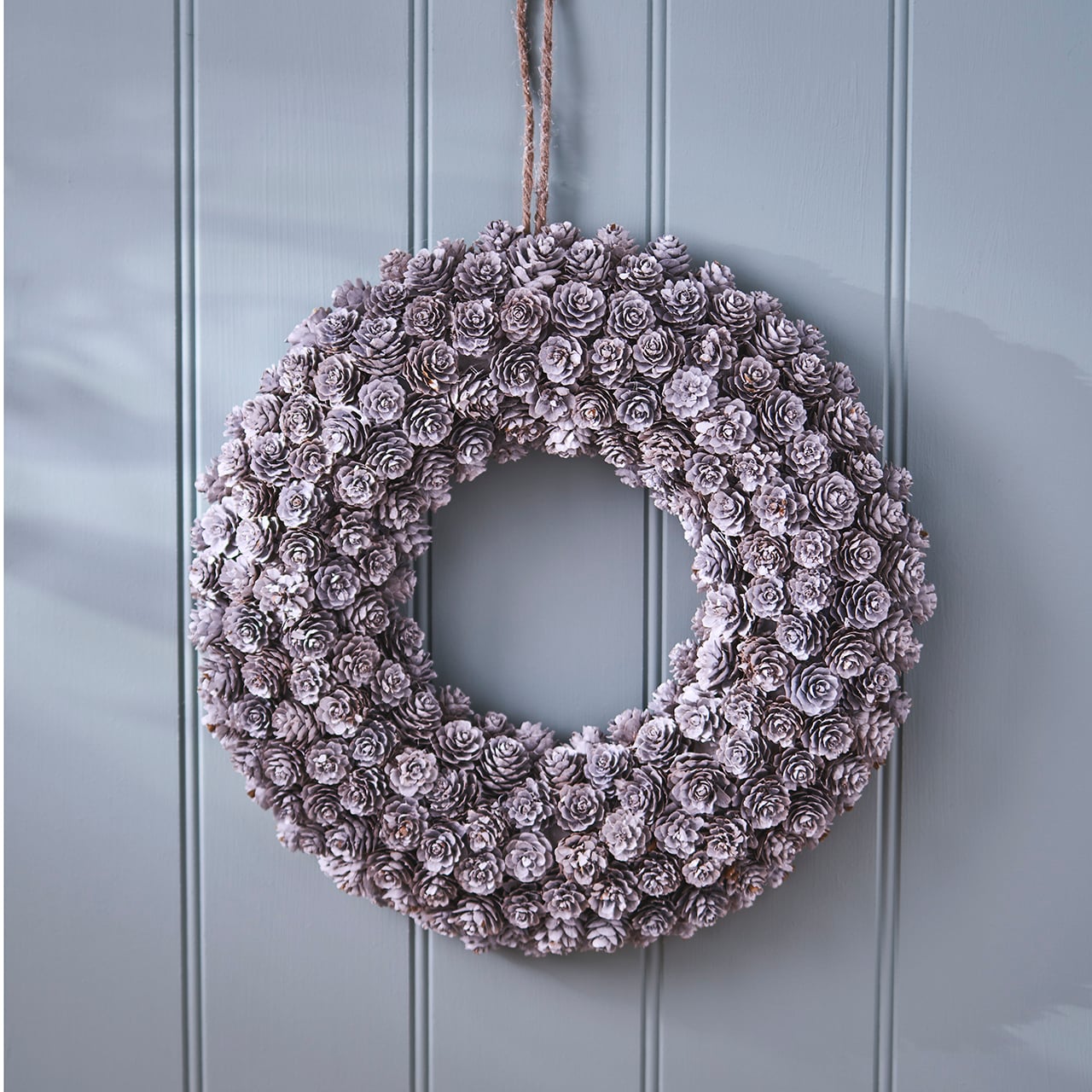Frosty Pinecone Wreath