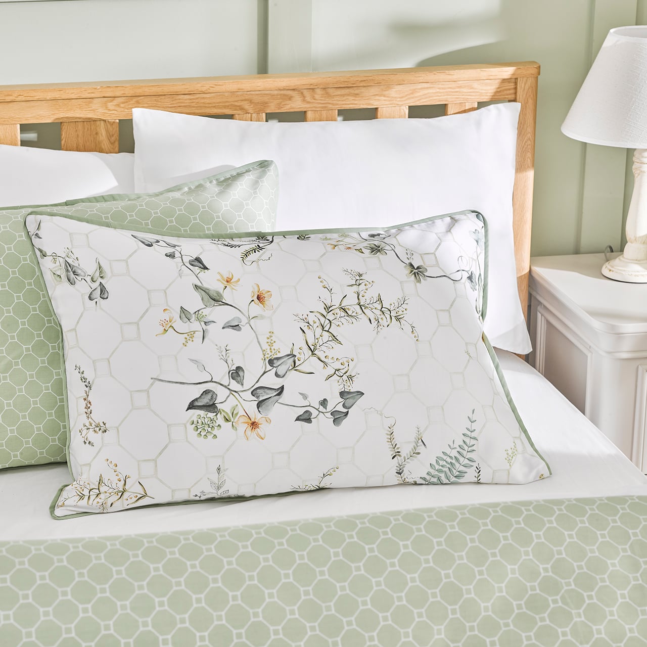 Flower and Fern Reversible Duvet Set