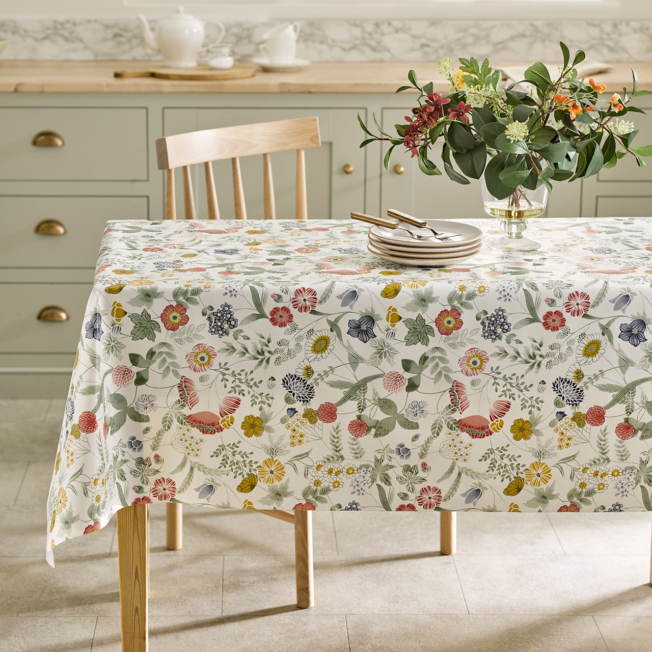 Wildflower Meadow PVC Tablecloth