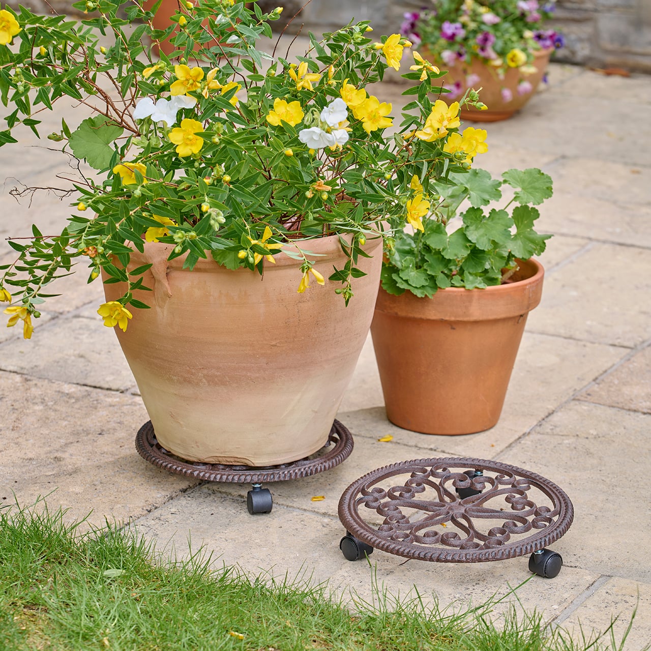 Set of 2 Cast Iron Pot Movers
