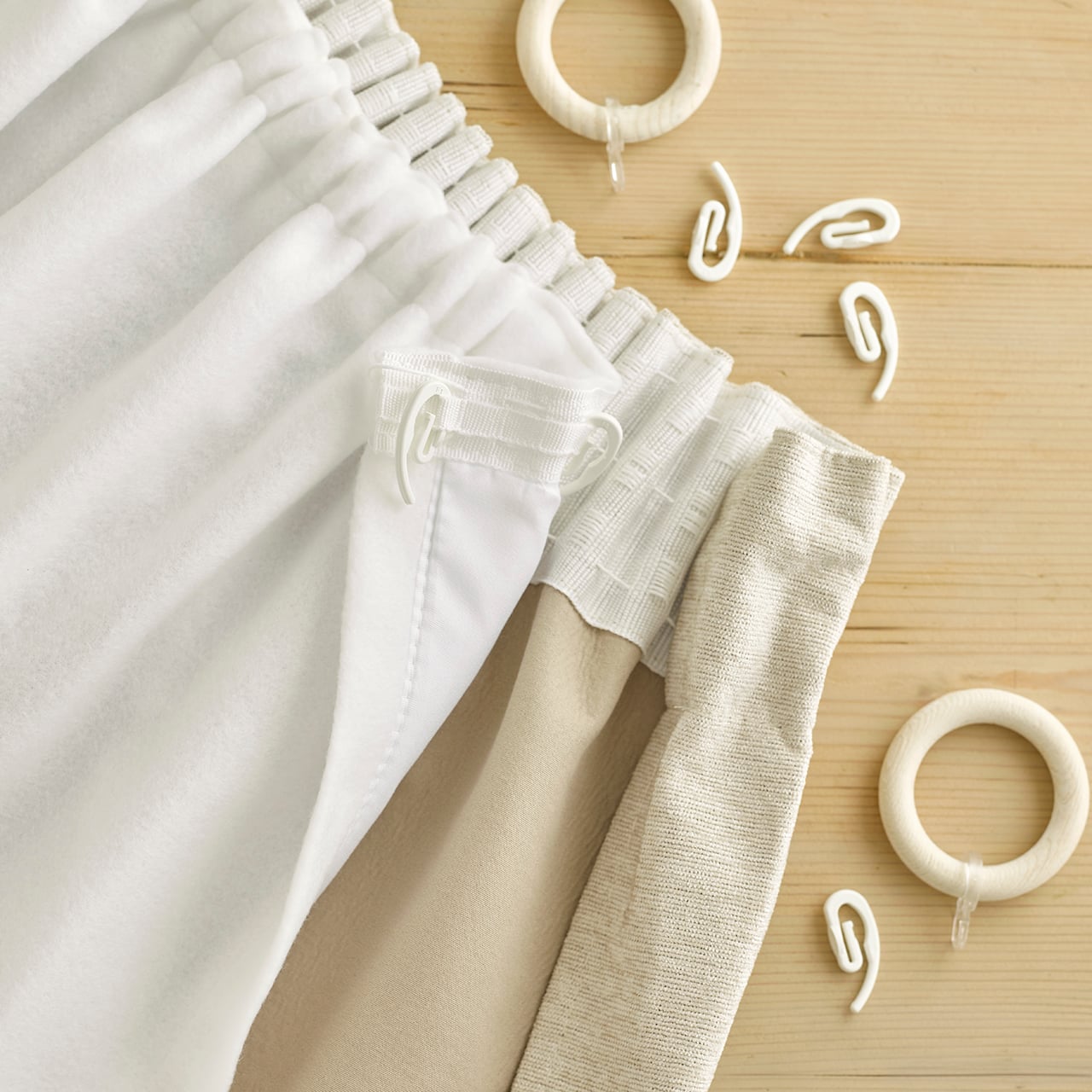 Fleece Pencil Pleat Thermal Lining Curtains