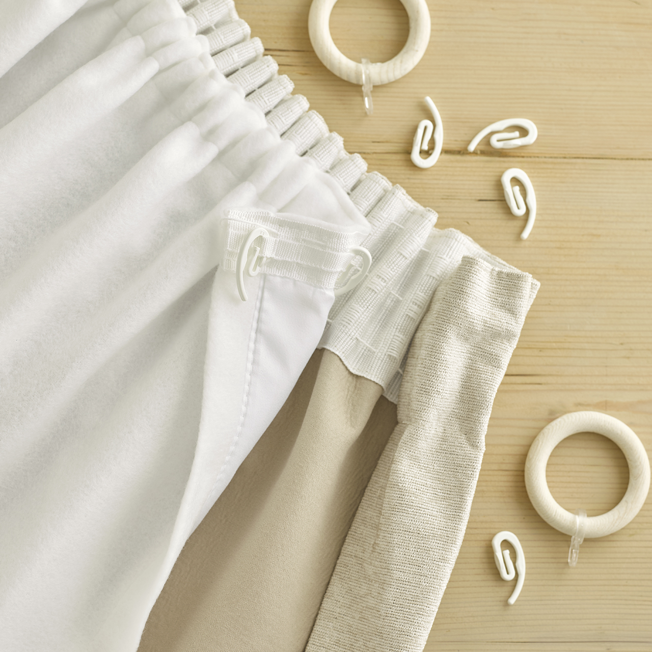 Fleece Pencil Pleat Thermal Lining Curtains