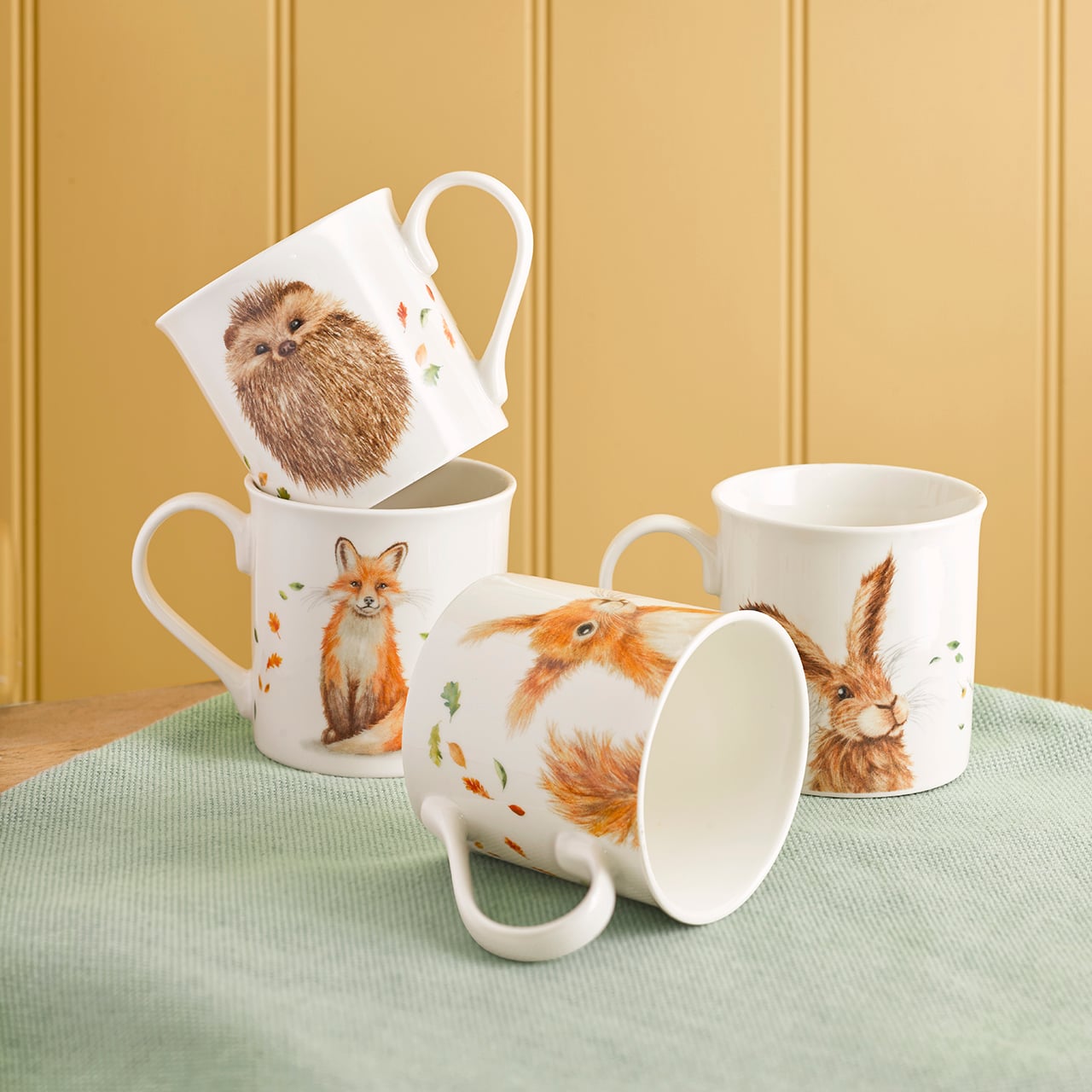 Set of 4 Wildlife Mugs