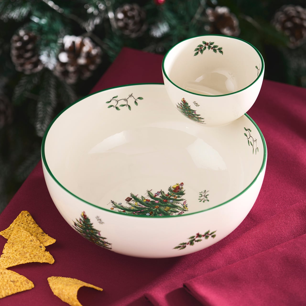 Christmas Tree Tiered Chip ‘n’ Dip