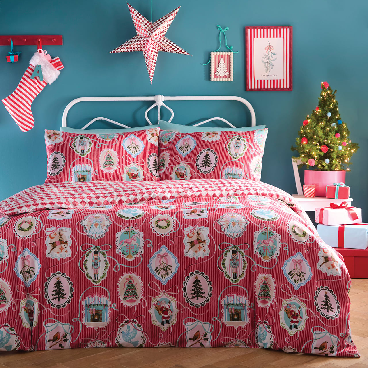 Vintage Christmas Duvet Set