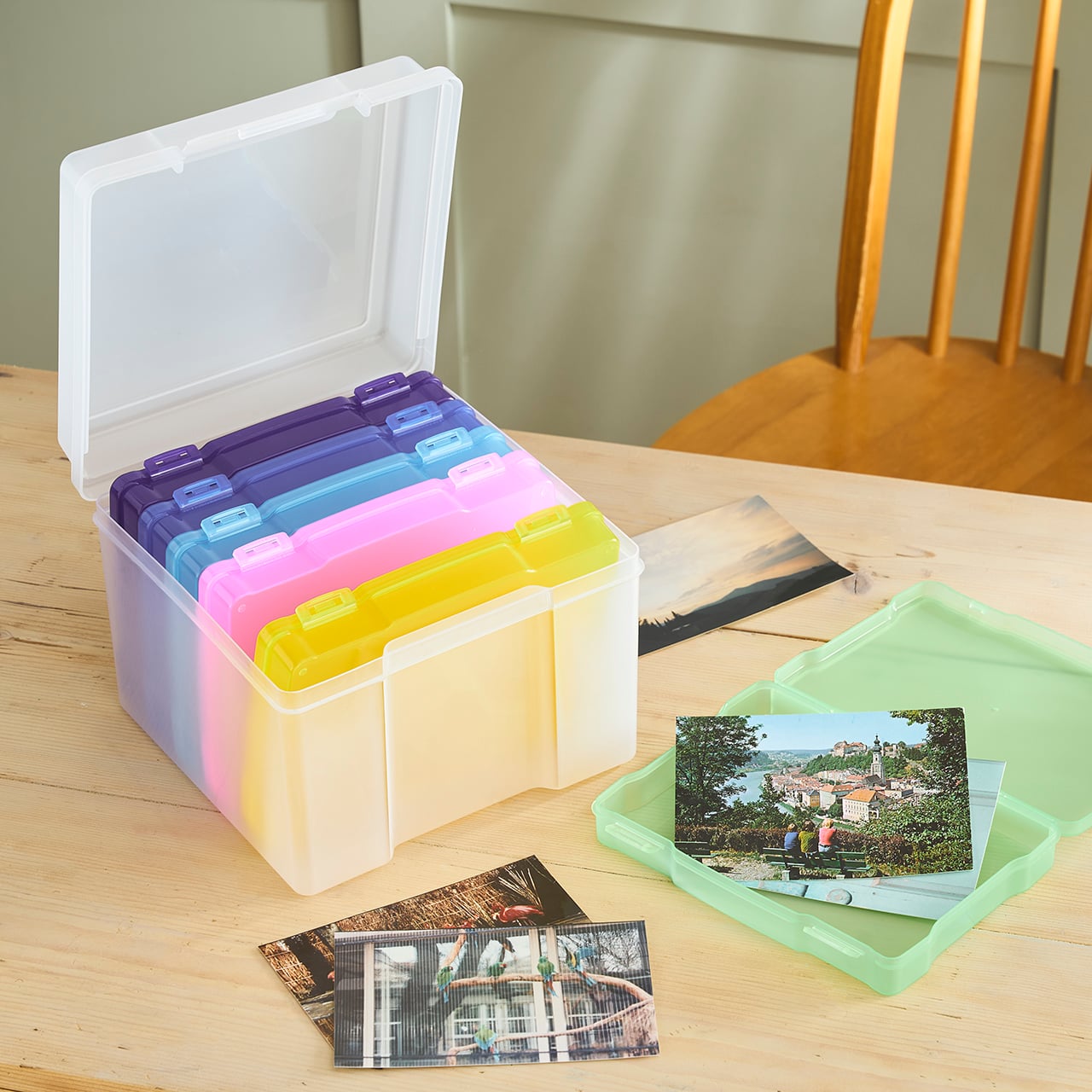 Multicoloured 7 x 5 Inch Photo Storage Boxes