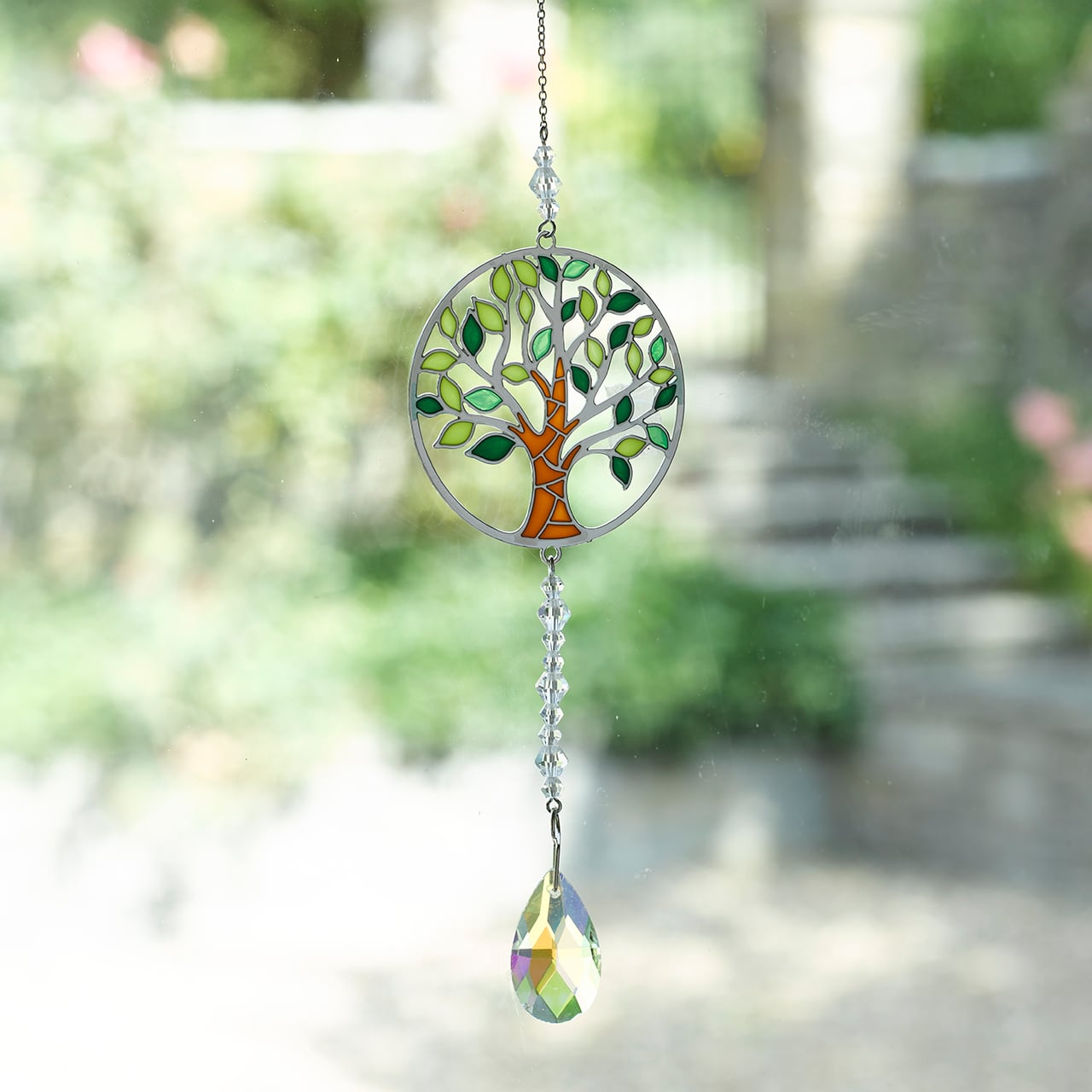Tree of Life Crystal Suncatcher